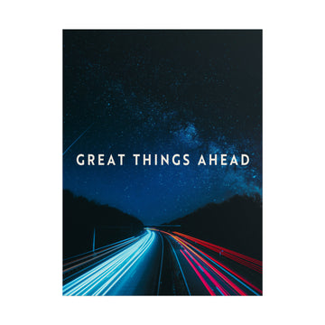 Great Things Ahead - Night Sky - Poster