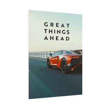 Great Things Ahead - Sports Car - Poster additional image 1