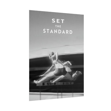 Set The Standard - Black And White - Poster additional image 1