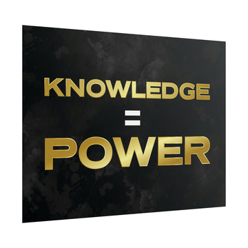 Knowledge Equals Power Poster additional image 1