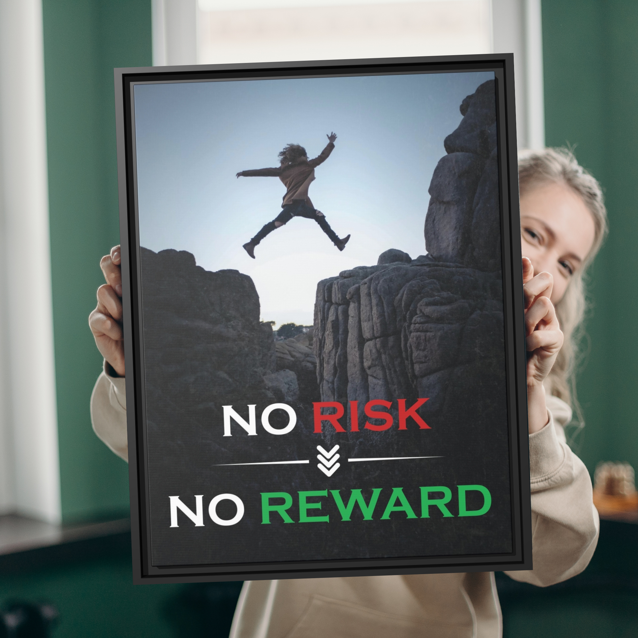 No Risk No Reward Wall Art - The Design Station