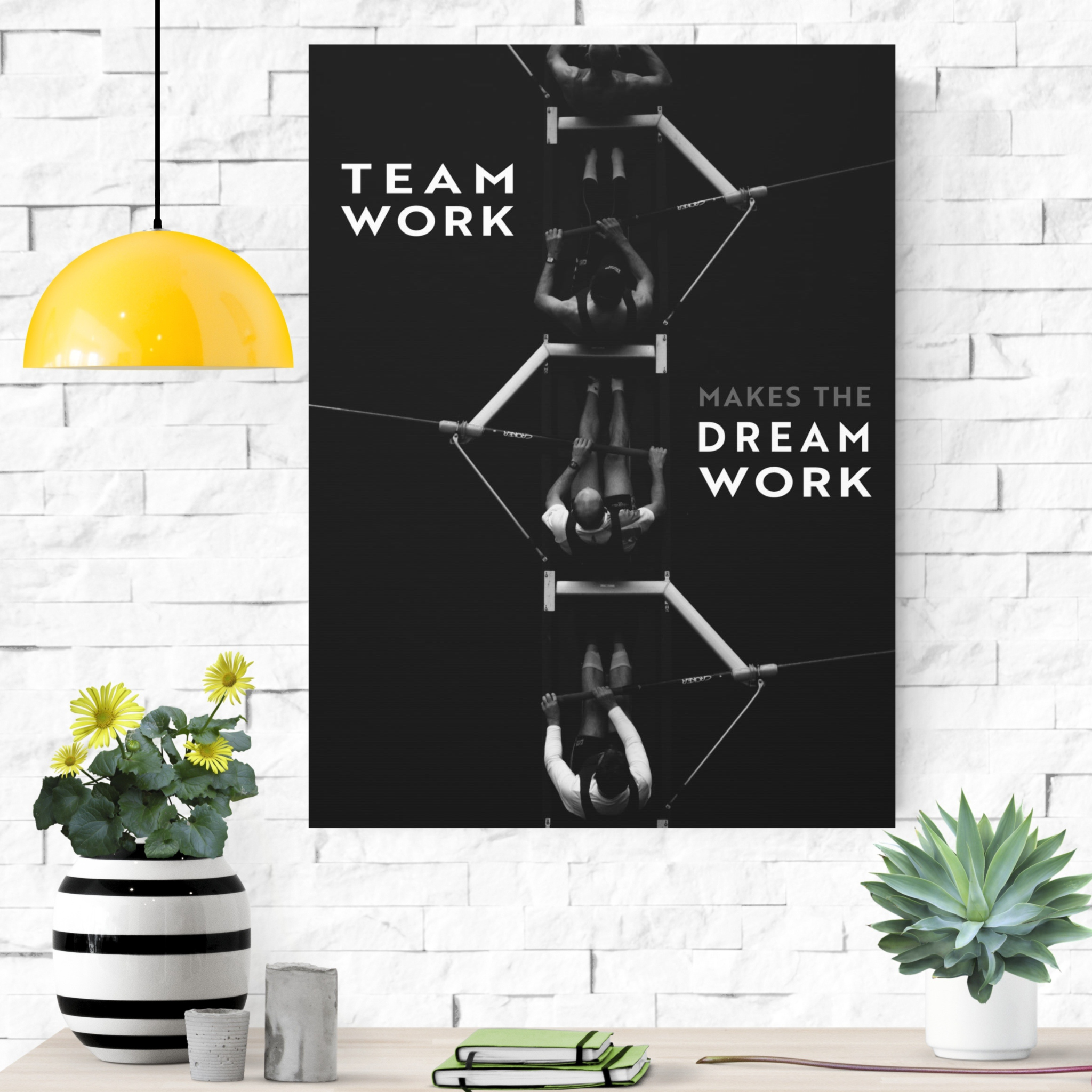 Team Work - Black And White - Wall Art - The Design Station