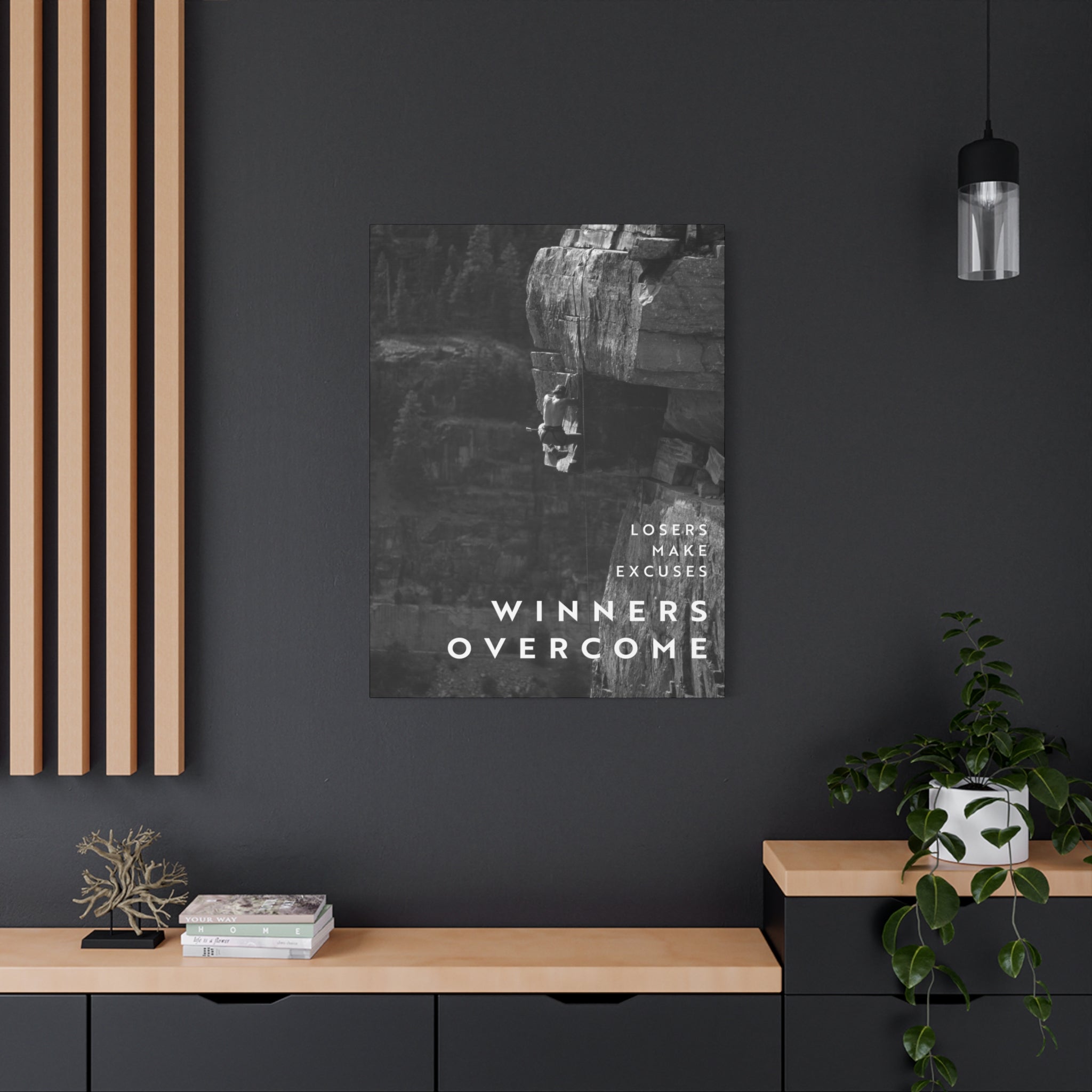 Winners Overcome - Black And White - Wall Art additional image 4