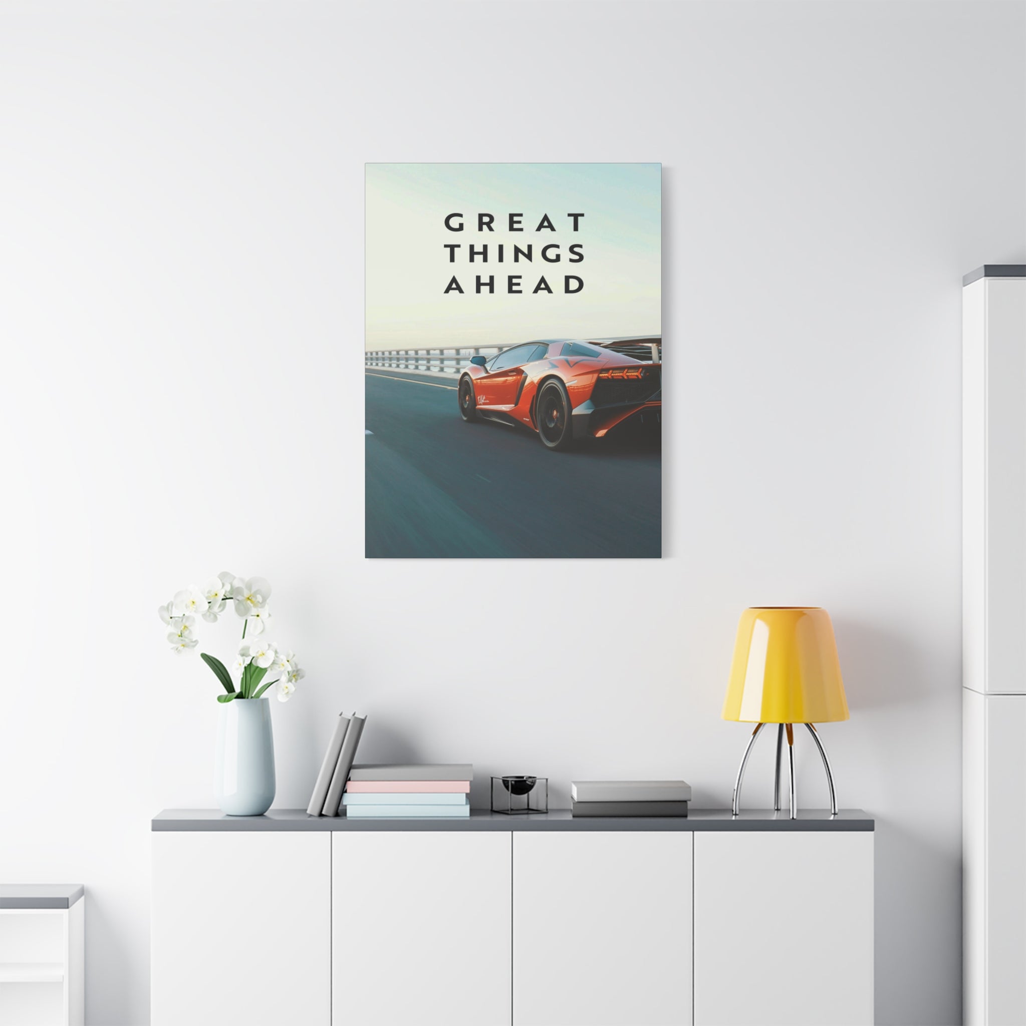 Great Things Ahead - Sports Car - Wall Art additional image 2