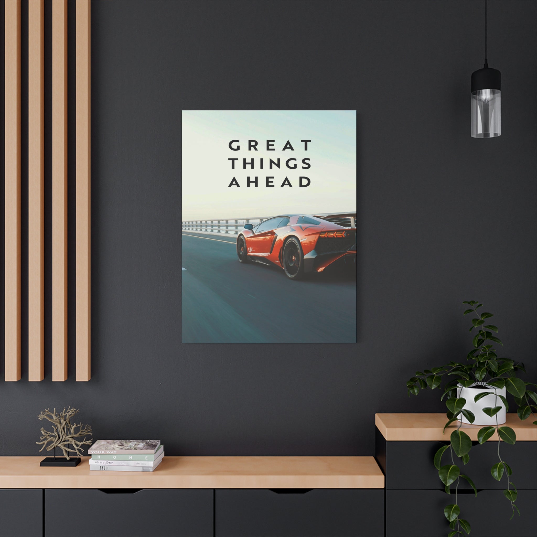 Great Things Ahead - Sports Car - Wall Art additional image 3