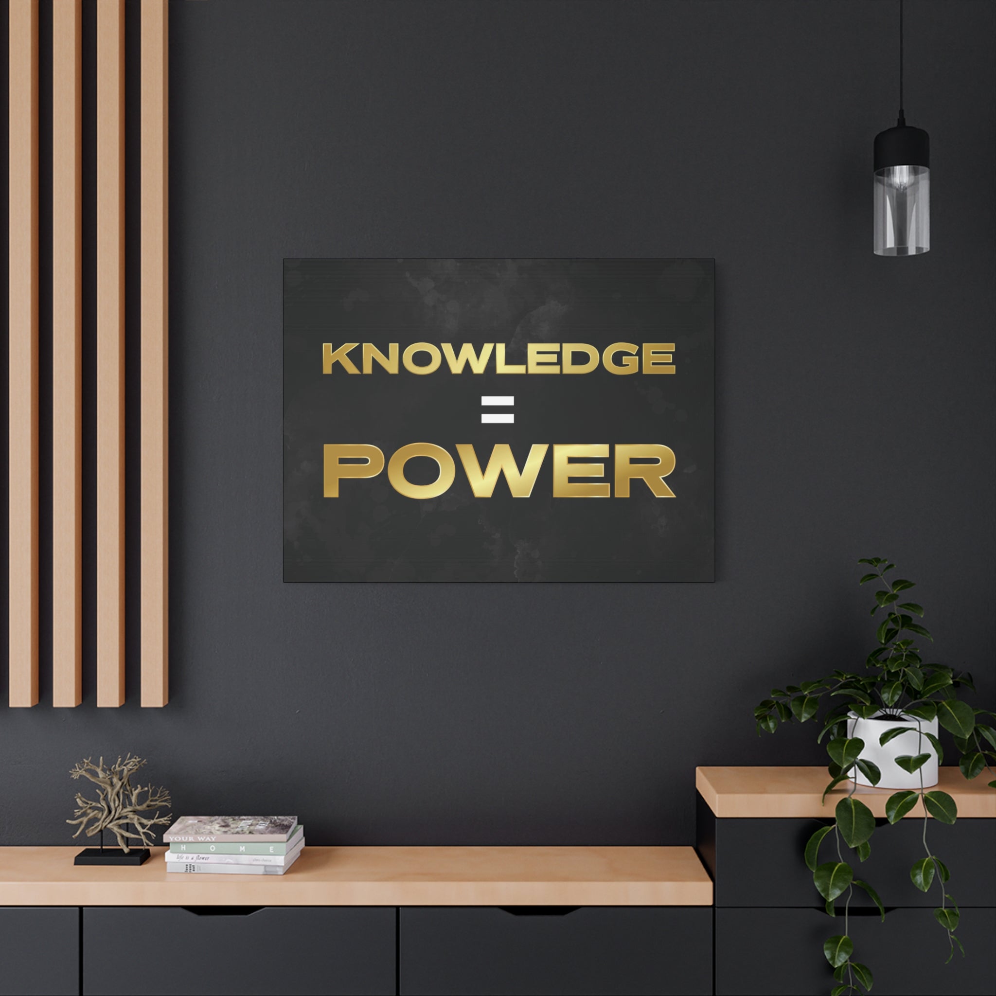 Knowledge Equals Power Wall Art additional image 1