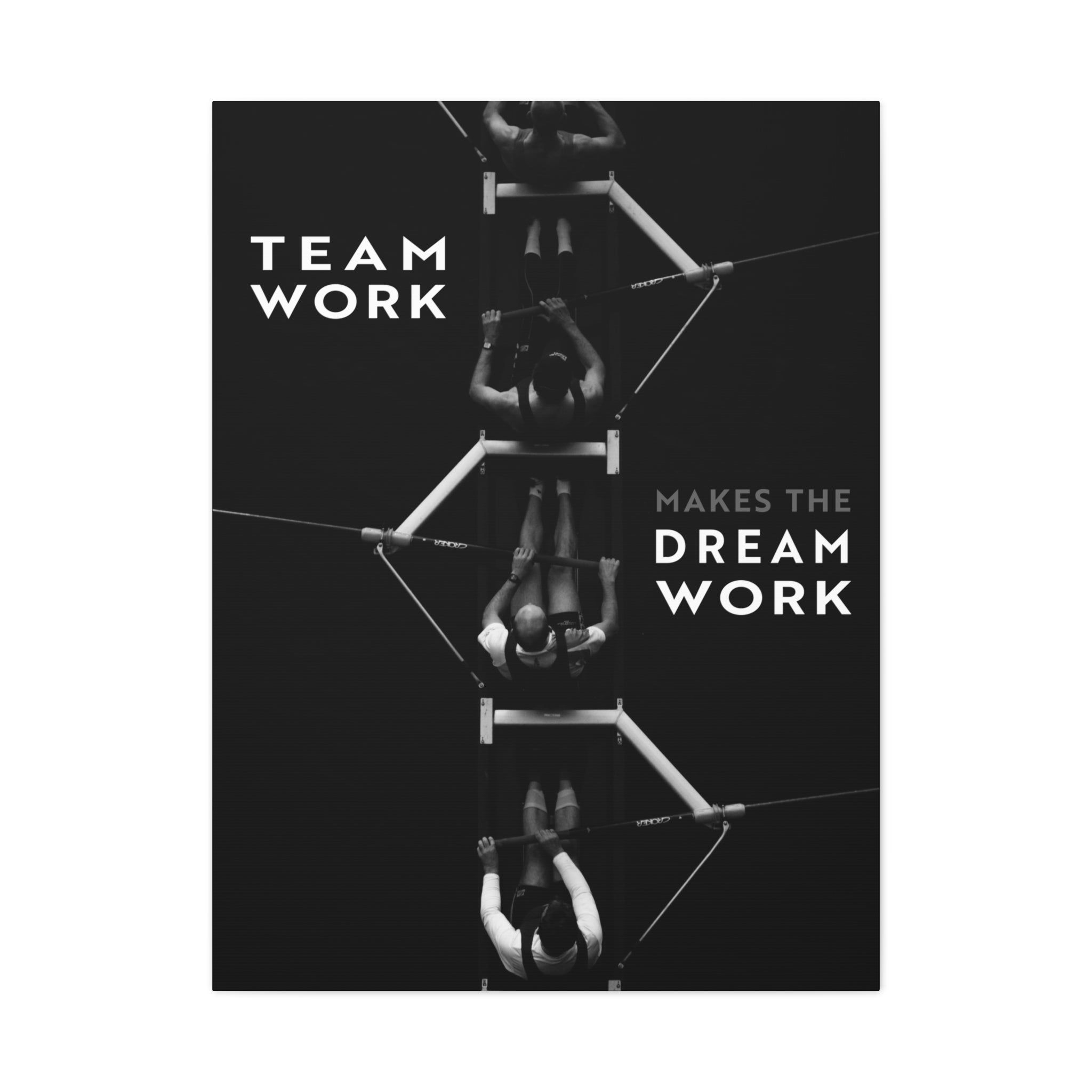 Team Work - Black And White - Wall Art