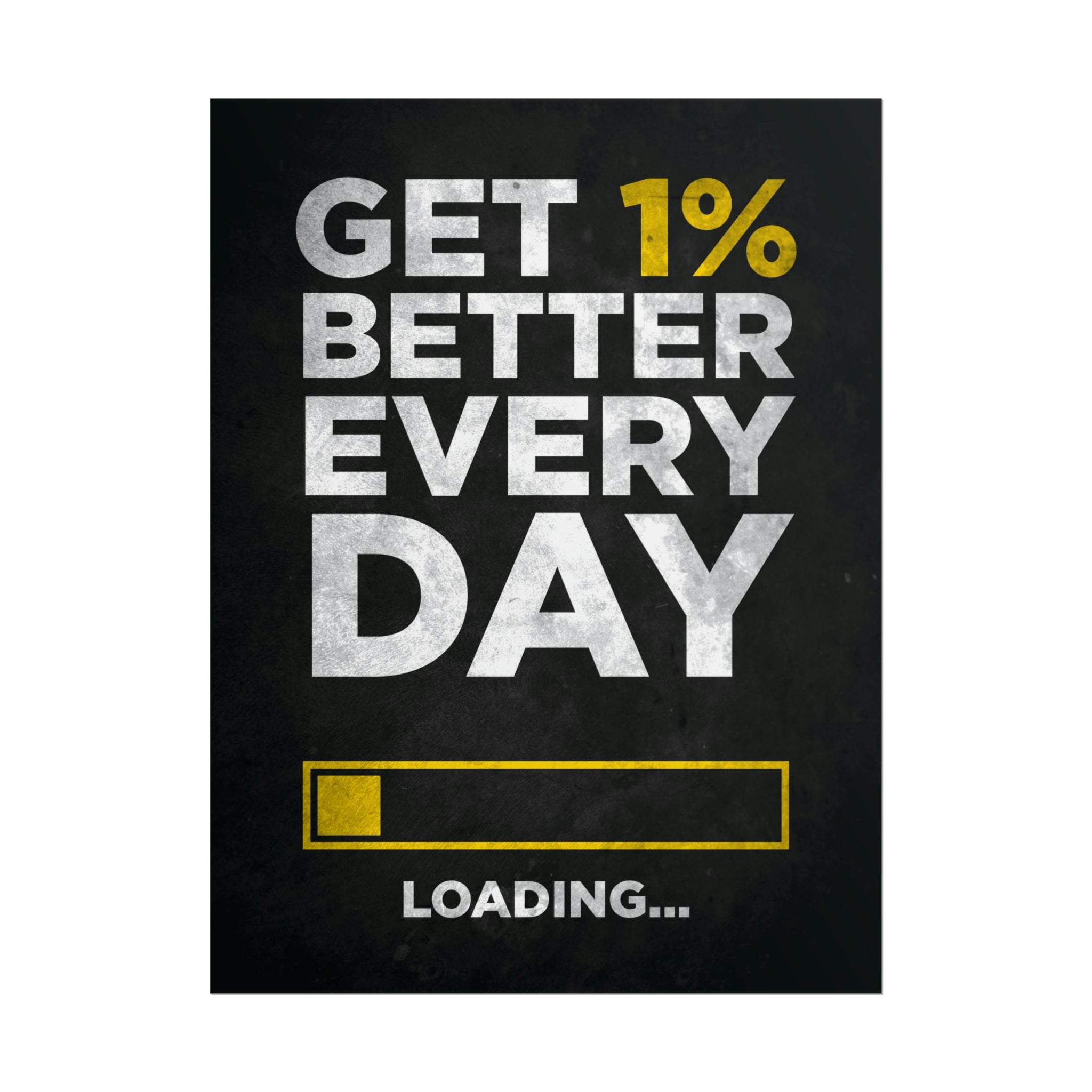 Get 1 Percent Better Every Day Poster | The Design Station