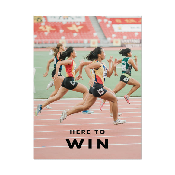 Here To Win - Runners - Poster