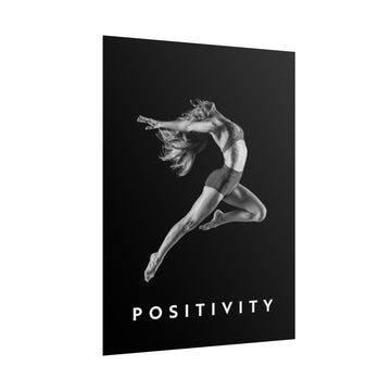 Positivity - Airborne Black And White - Poster additional image 1
