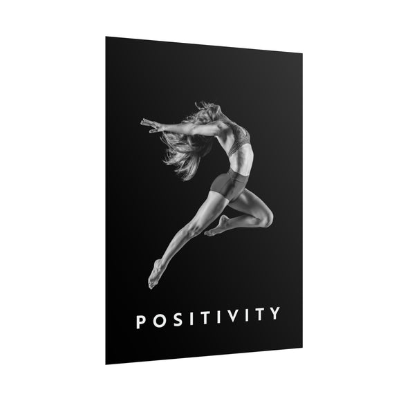 Positivity - Airborne Black And White - Poster additional image 1