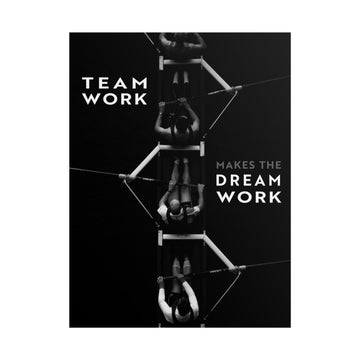 Teamwork - Black And White - Poster