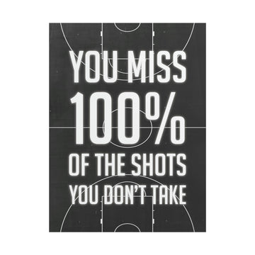100 Percent of Shots You Don't Take Poster
