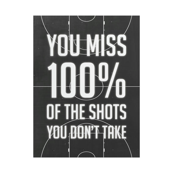 100 Percent of Shots You Don't Take Poster