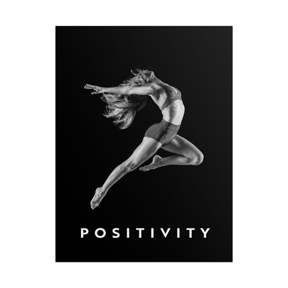 Positivity - Airborne Black And White - Poster