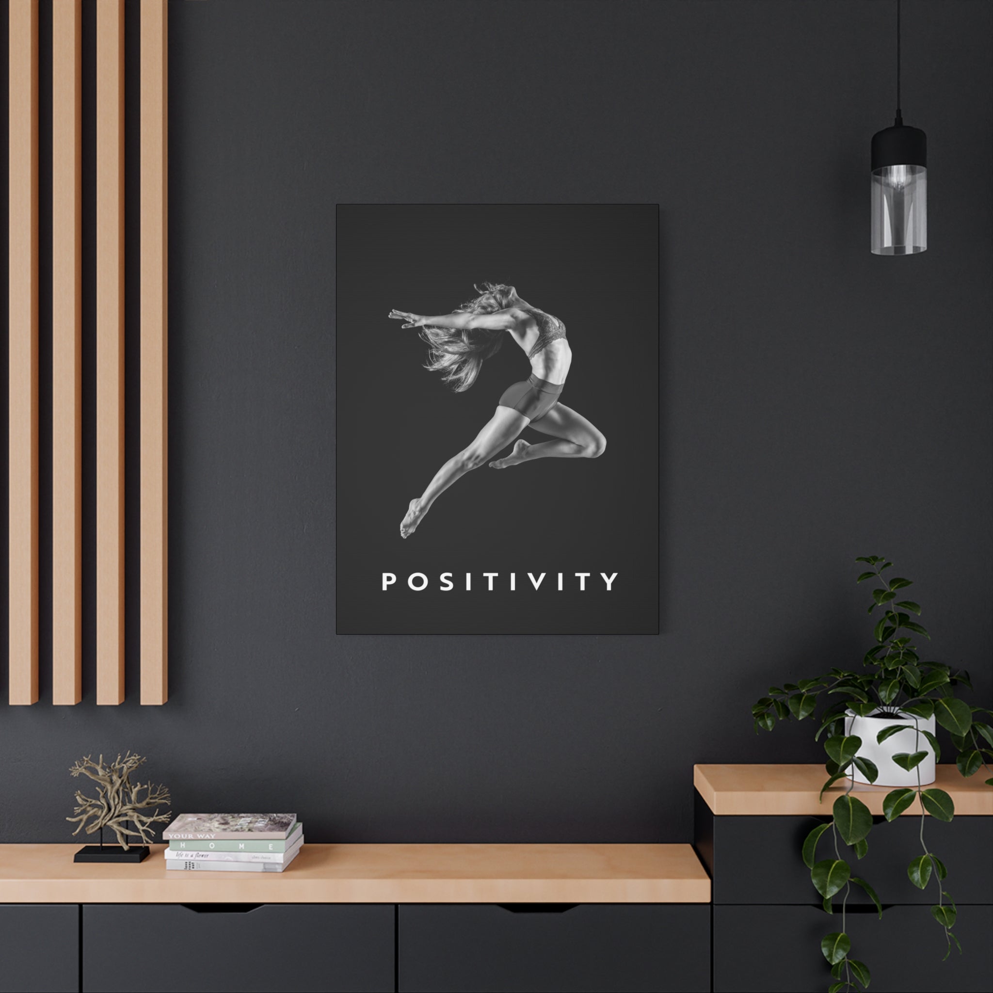Positivity - Airborne Black And White - Wall Art additional image 4