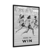 Here To Win - Runners Black And White - Wall Art additional image 6