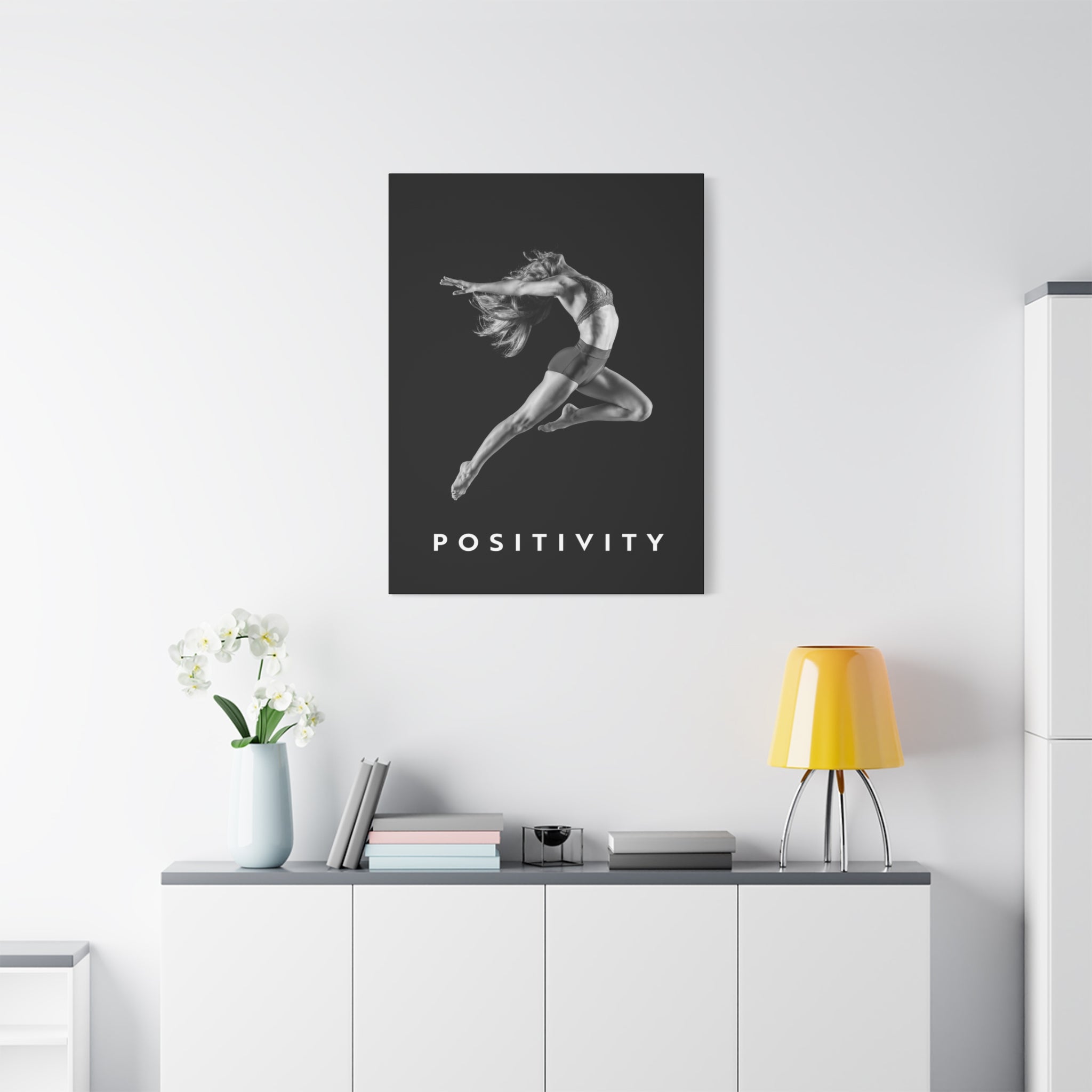 Positivity - Airborne Black And White - Wall Art additional image 3