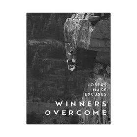 Winners Overcome - Black And White - Wall Art