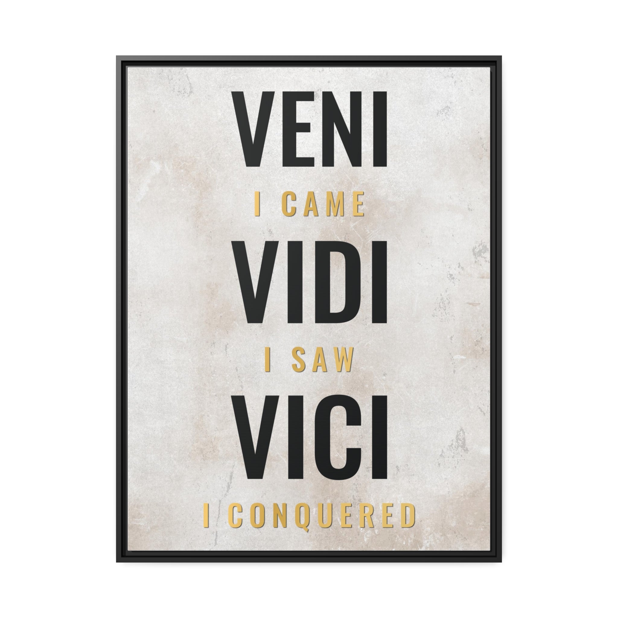 Veni Vidi Vici Motivational Canvas Art Print The Design Station veni-vidi-vici-motivational-canvas-art-print-the-design-station