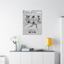 Here To Win - Runners Black And White - Wall Art additional image 3