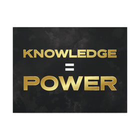 Knowledge Equals Power Wall Art
