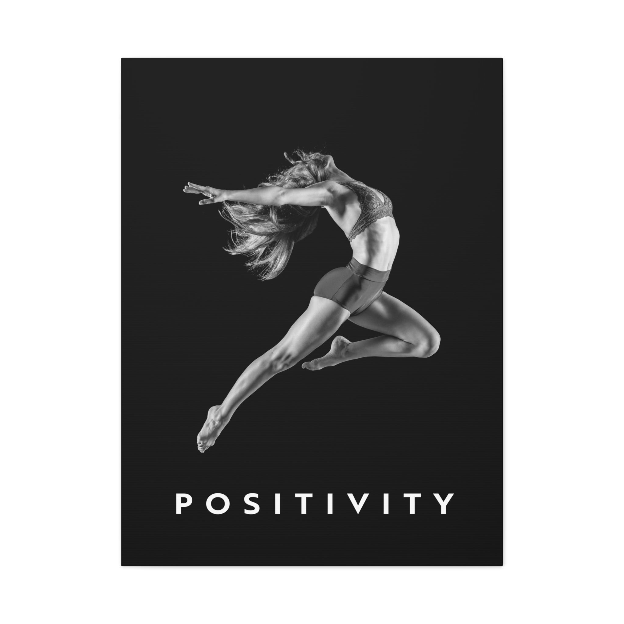 Positivity - Airborne Black And White - Wall Art
